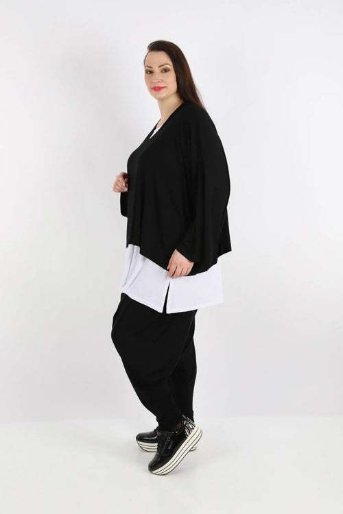  Haremshose von AKH Fashion aus Viskose, 1233.00142, Schwarz, Ausgefallen, Zeitlos, Schick