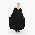  Ballon Bluse von AKH Fashion aus Viskose, 1233.02462, Schwarz, Schick, Modern, Bequem
