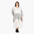  A-Form Kleid von AKH Fashion aus Viskose, 1288.06734, Weiß-Schwarz, Kariert, Schick