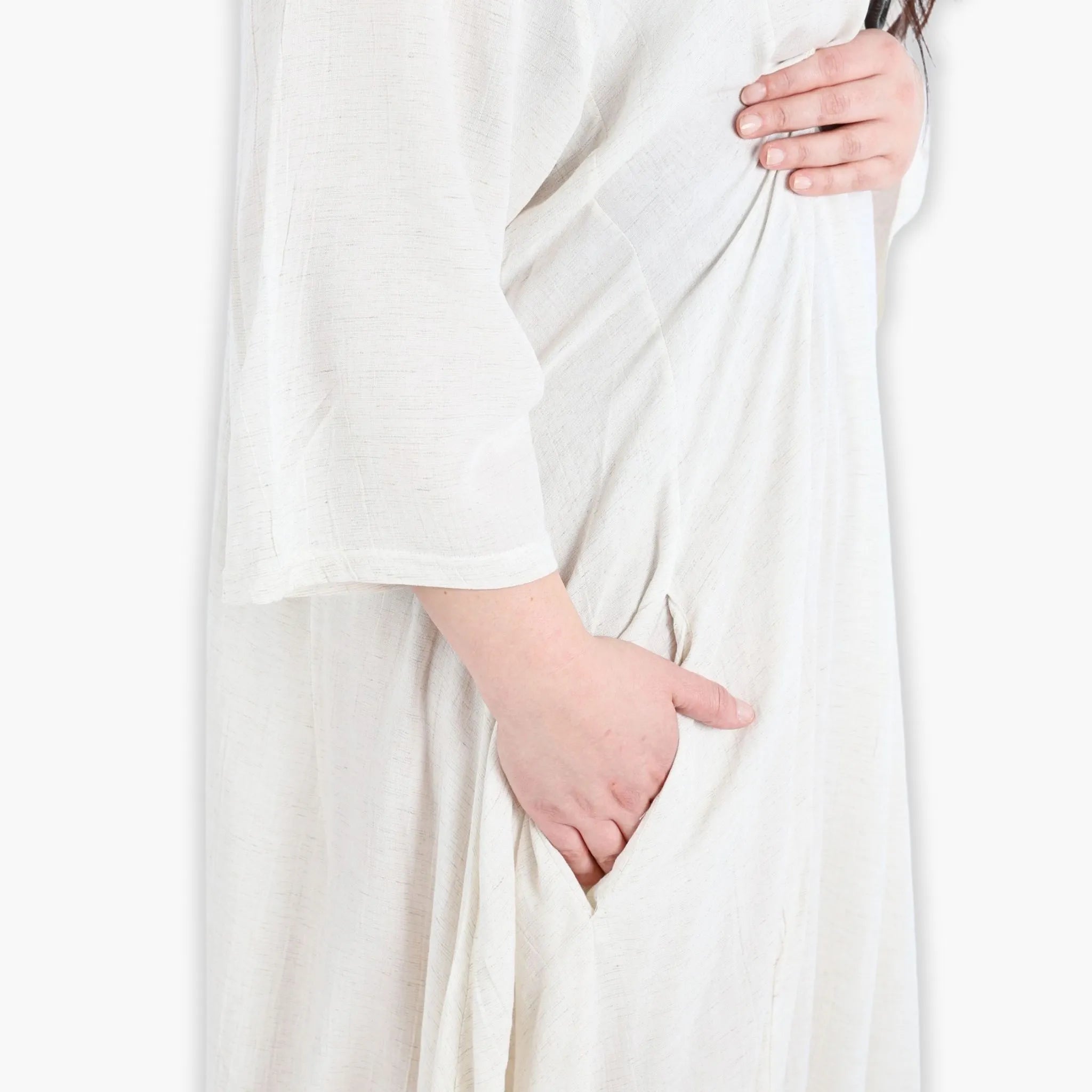  Ballonkleid von AKH Fashion aus Viskose, 1295.06736, Weiß, Schick, Modern, Bequem