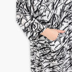  AKH Fashion Bigshirt in gerader Form, aus Viskose, 1301.06909, Schwarz-Weiß, Schick, Modern
