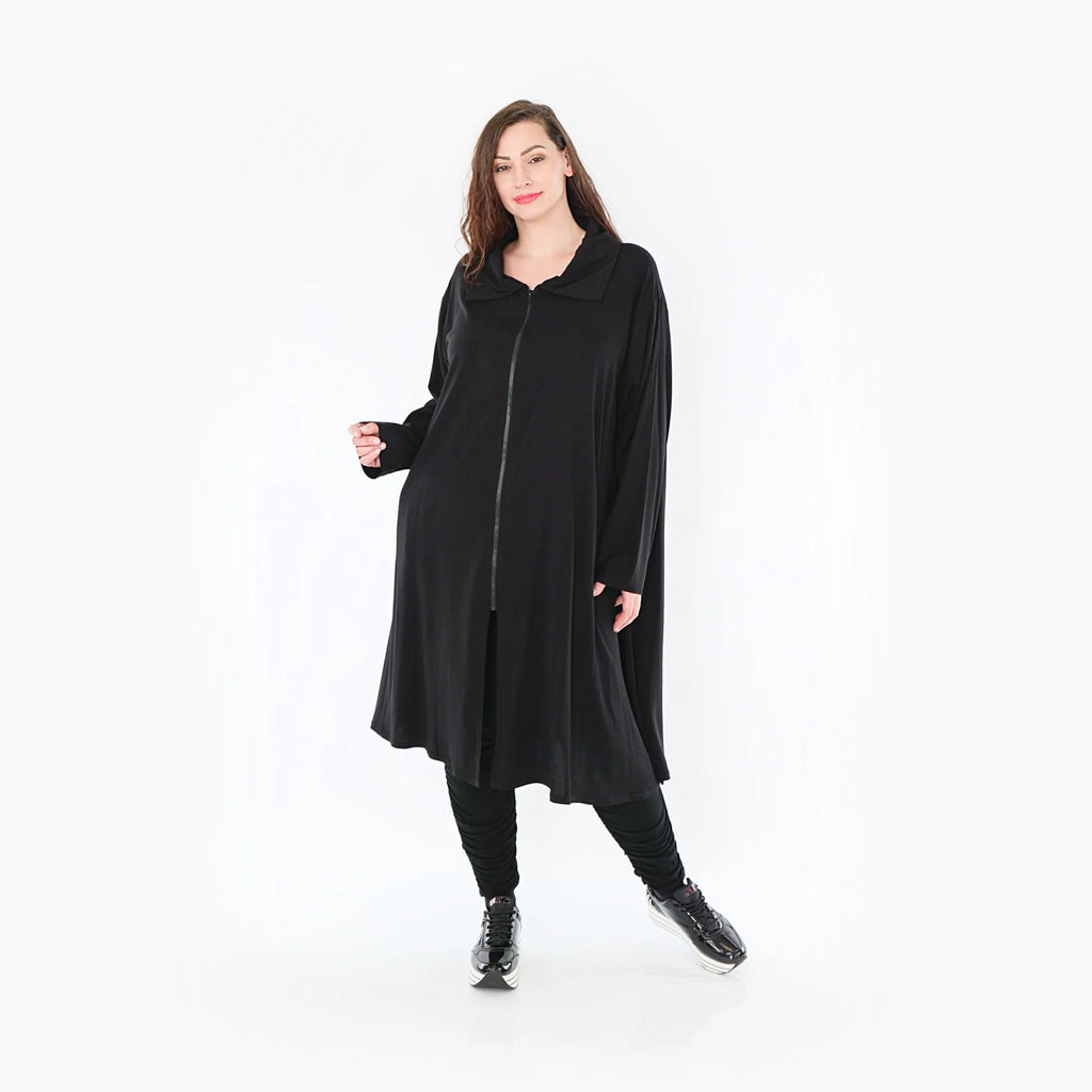  A-Form Bluse von AKH Fashion aus Viskose, 1380.06606, Schwarz, Schick, Modern, Bequem