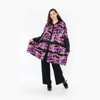  AKH Fashion Jacke in gerader Form, aus Viskose, 1381.06857, Fuchsia, Grafik, Schick