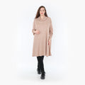  A-Form Bigshirt von AKH Fashion aus Polyurethan, 1384.02666, Taupe, Gerippt, Schick, Modern