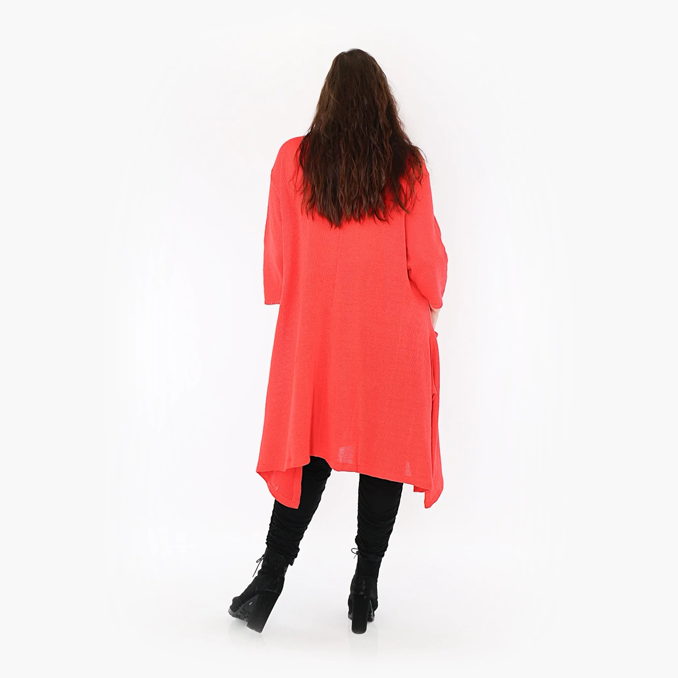  A-Form Mantel von AKH Fashion aus Baumwolle, 1388.01020, Rot, Schick, Modern, Bequem