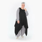 A-Form Tunika von AKH Fashion aus Viskose, ausgefallene, zeitlose Lagenlook Mode