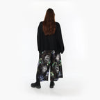 Marlene Hose von AKH Fashion aus Viskose, 1491.07070, Schwarz/Blau/Multi, Blumen, Schick