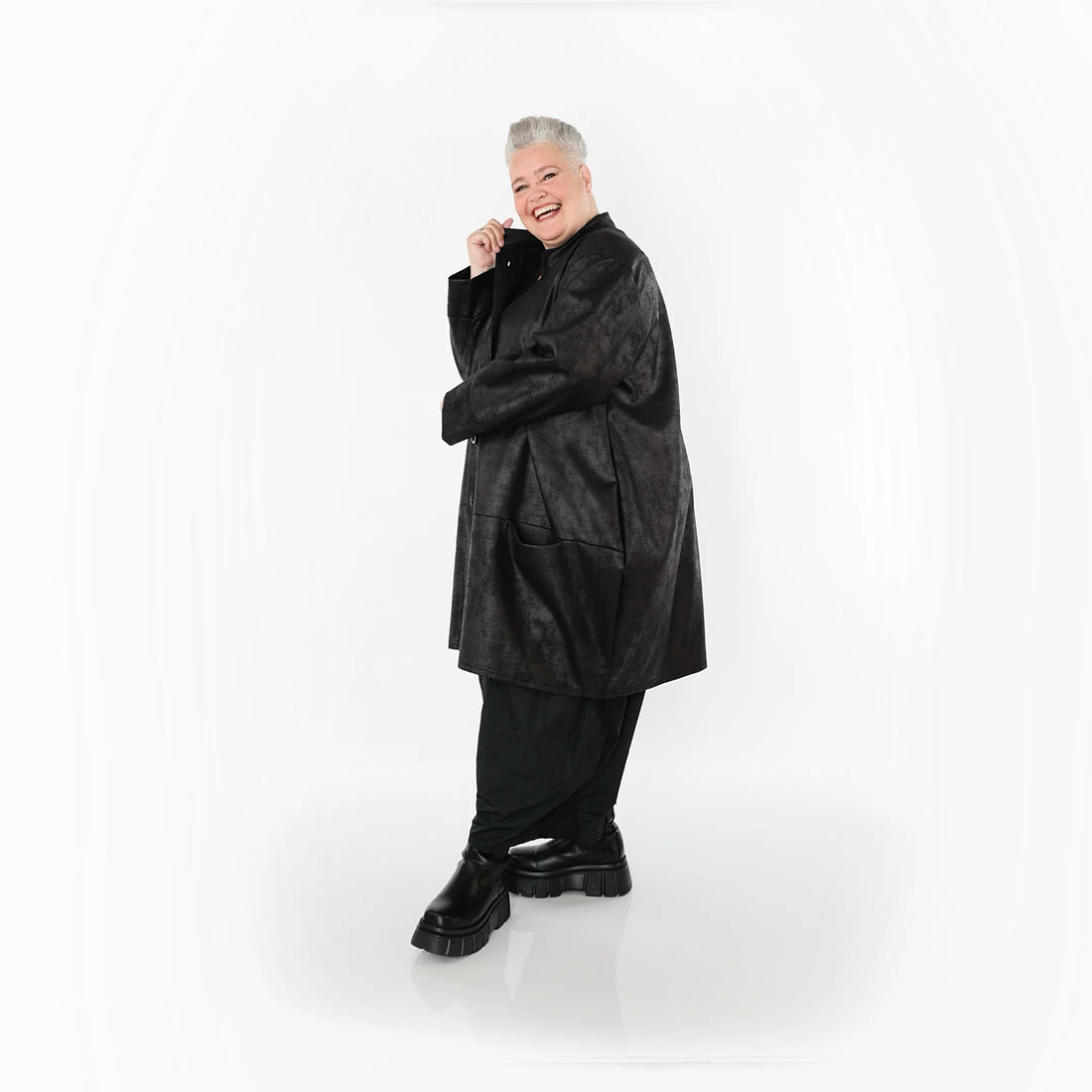  Ballonjacke von AKH Fashion aus Polyester, 1520.07094, Schwarz, Ausgefallen, Zeitlos