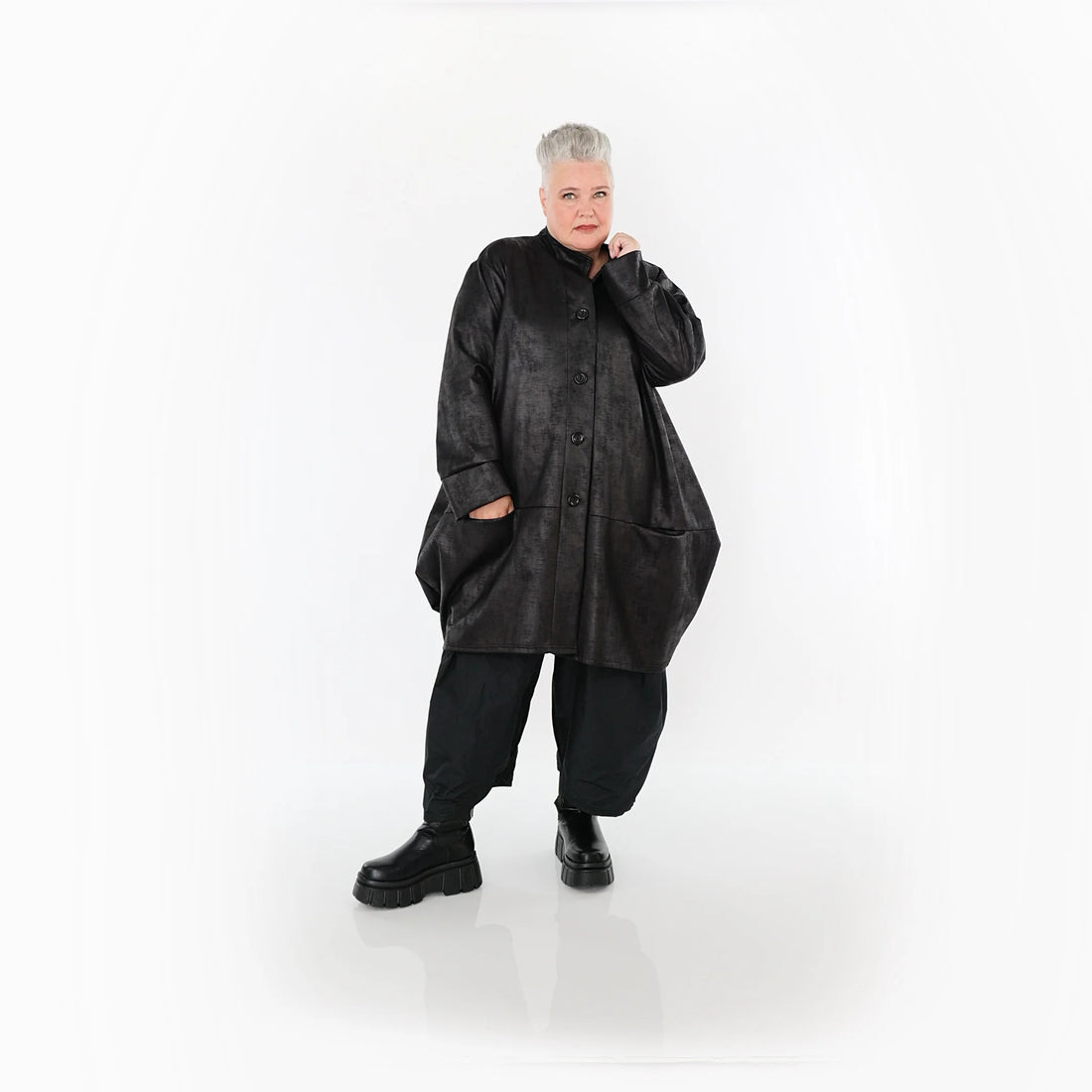  Ballonjacke von AKH Fashion aus Polyester, 1520.07094, Schwarz, Ausgefallen, Zeitlos