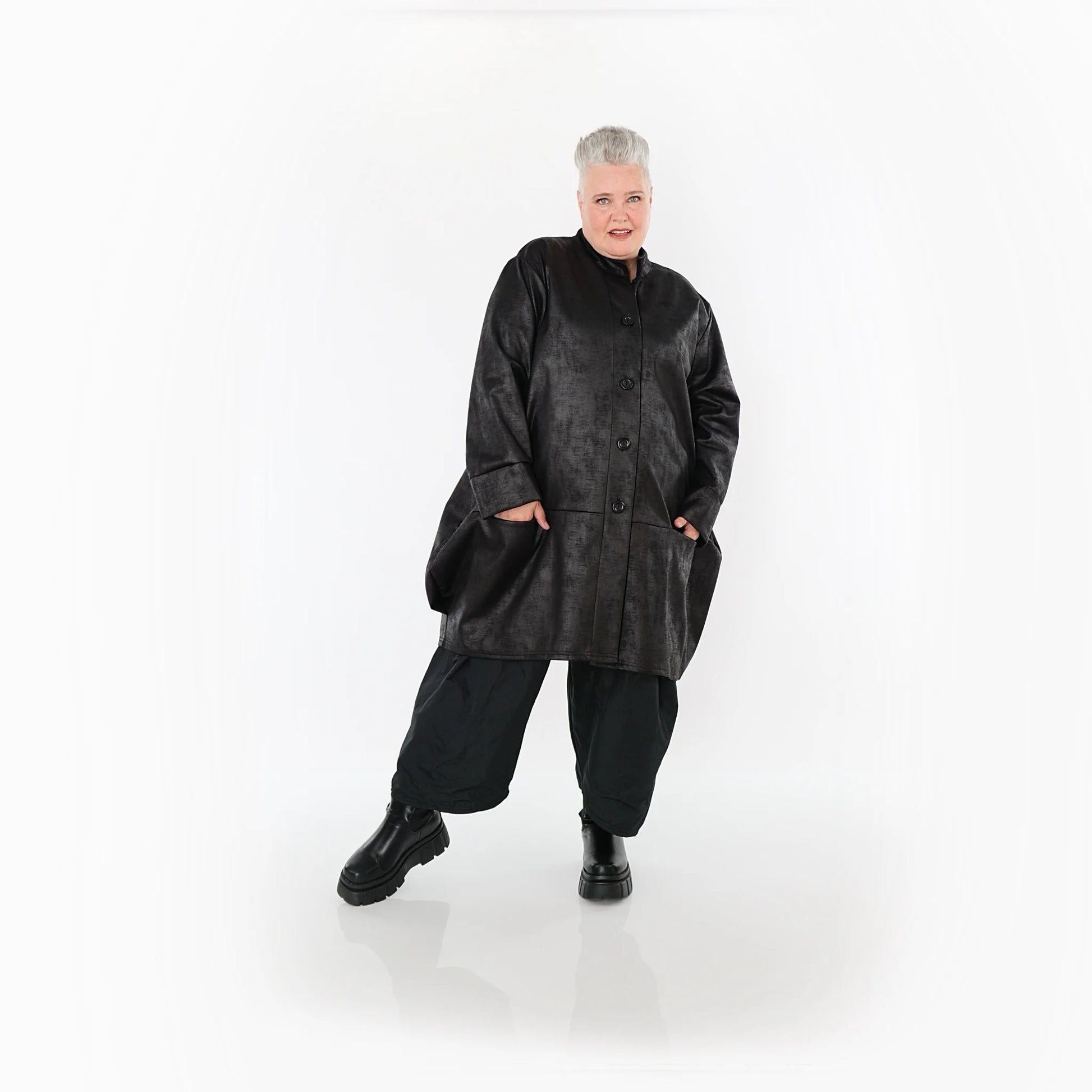  Ballonjacke von AKH Fashion aus Polyester, 1520.07094, Schwarz, Ausgefallen, Zeitlos