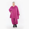 A-Form Bigshirt von AKH Fashion aus Materialmix, 1532.07145, Fuchsia, Wellen, Ausgefallen