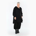 A-Form Bigshirt von AKH Fashion aus Materialmix, 1532.07145, Schwarz, Wellen, Ausgefallen
