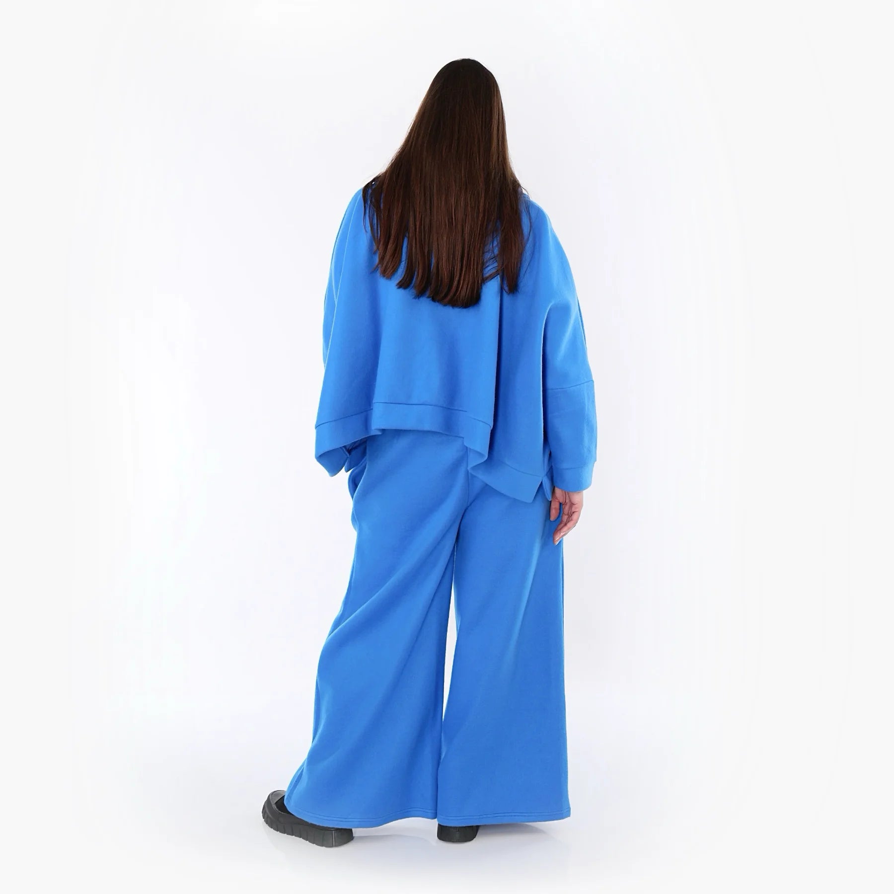 Palazzo Hose von AKH Fashion aus Baumwolle, 1547.06937, Blau, Ausgefallen, Zeitlos, Schick
