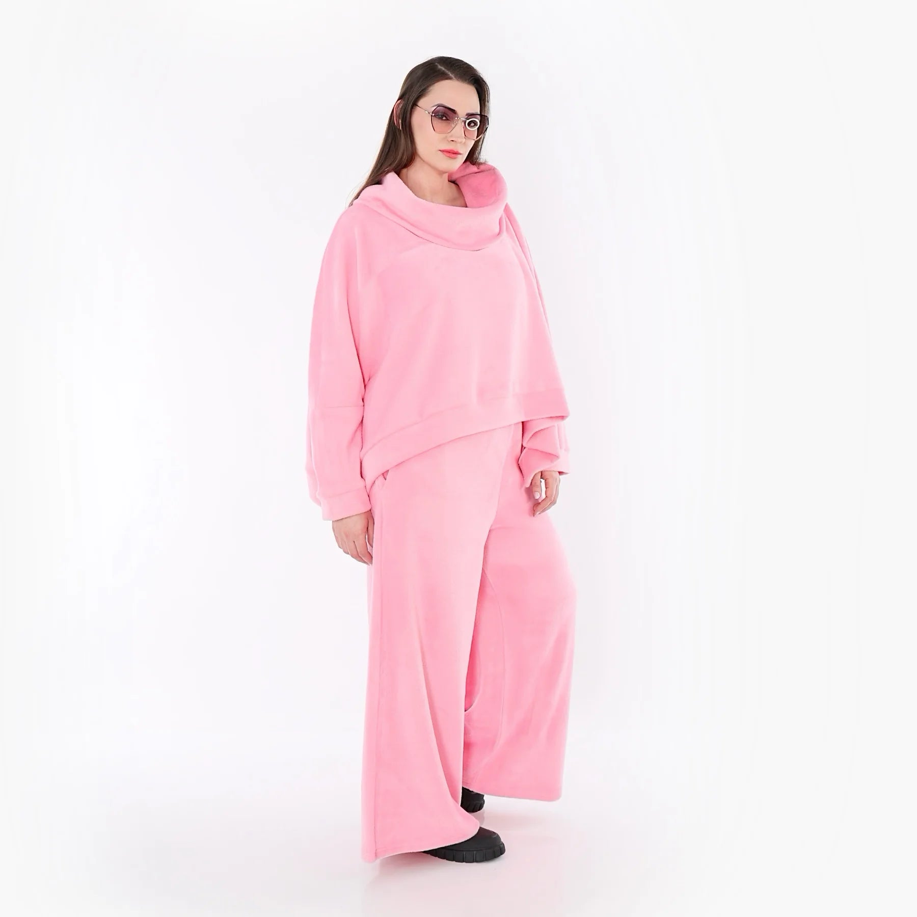  AKH Fashion Überwurf in kastiger Form, aus Baumwolle, 1547.7011R, Pink, Ausgefallen