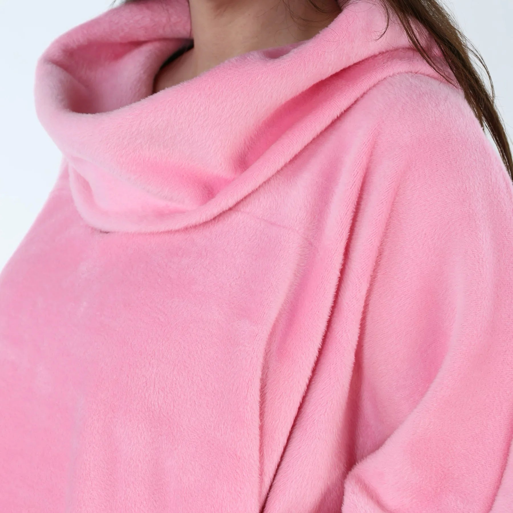  AKH Fashion Überwurf in kastiger Form, aus Baumwolle, 1547.7011R, Pink, Ausgefallen