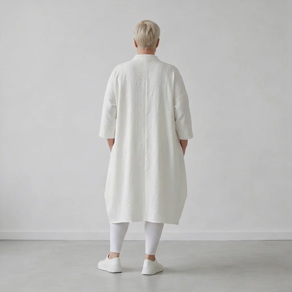 Ballon Bluse von AKH Fashion aus Baumwolle, 1573.07117, Weiß, Kariert, Ausgefallen, Schick