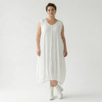Ballonkleid von AKH Fashion aus Viskose, 1576.02288, Weiß, Ausgefallen, Zeitlos, Schick