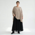 A-Form Bigshirt von AKH Fashion aus Viskose, 1576.05593, Beige, Ausgefallen, Zeitlos, Schick