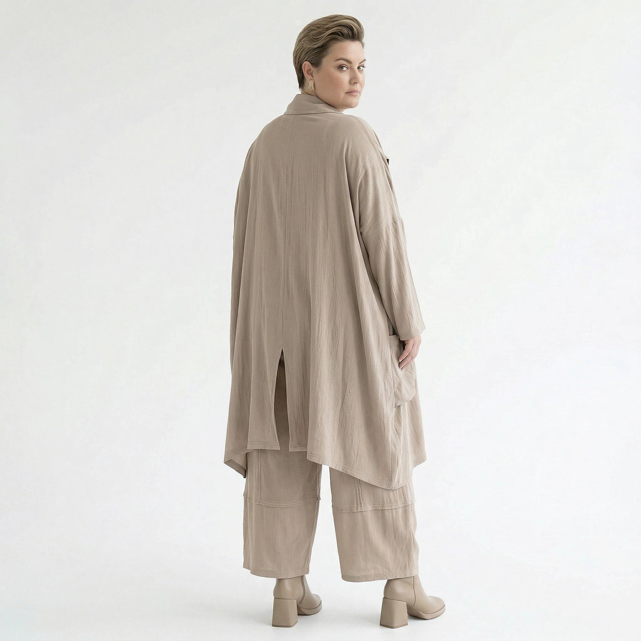 Ballonhose von AKH Fashion aus Viskose, 1576.07189, Beige, Ausgefallen, Zeitlos, Schick