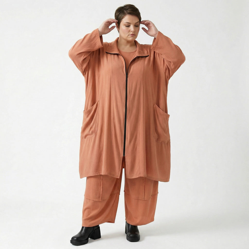 Ballonhose von AKH Fashion aus Viskose, 1576.07189, Mauve, Ausgefallen, Zeitlos, Schick