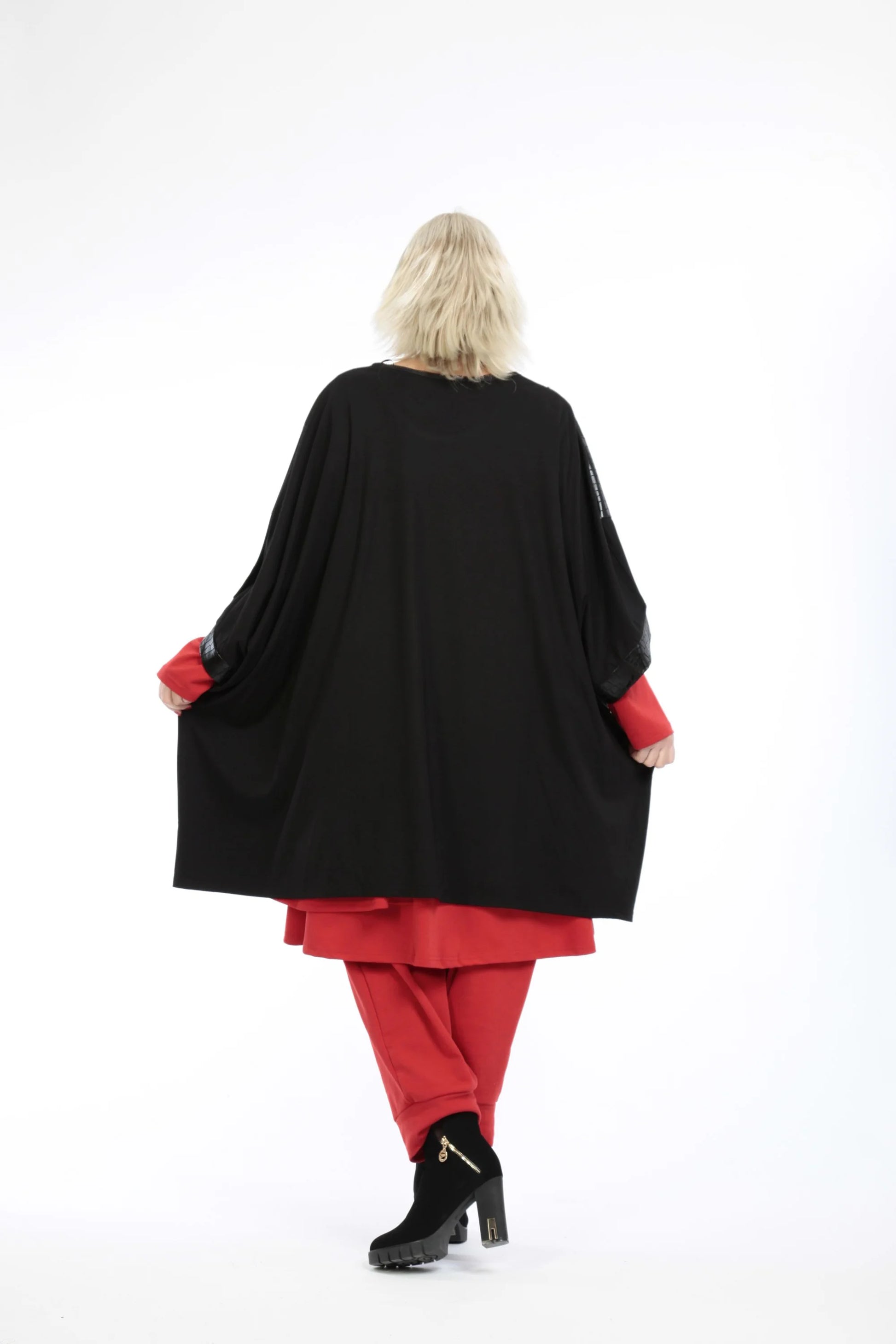  Bigshirt von AKH Fashion aus Viskose in kastiger Form, 1221.06893, Schwarz, Schick, Modern