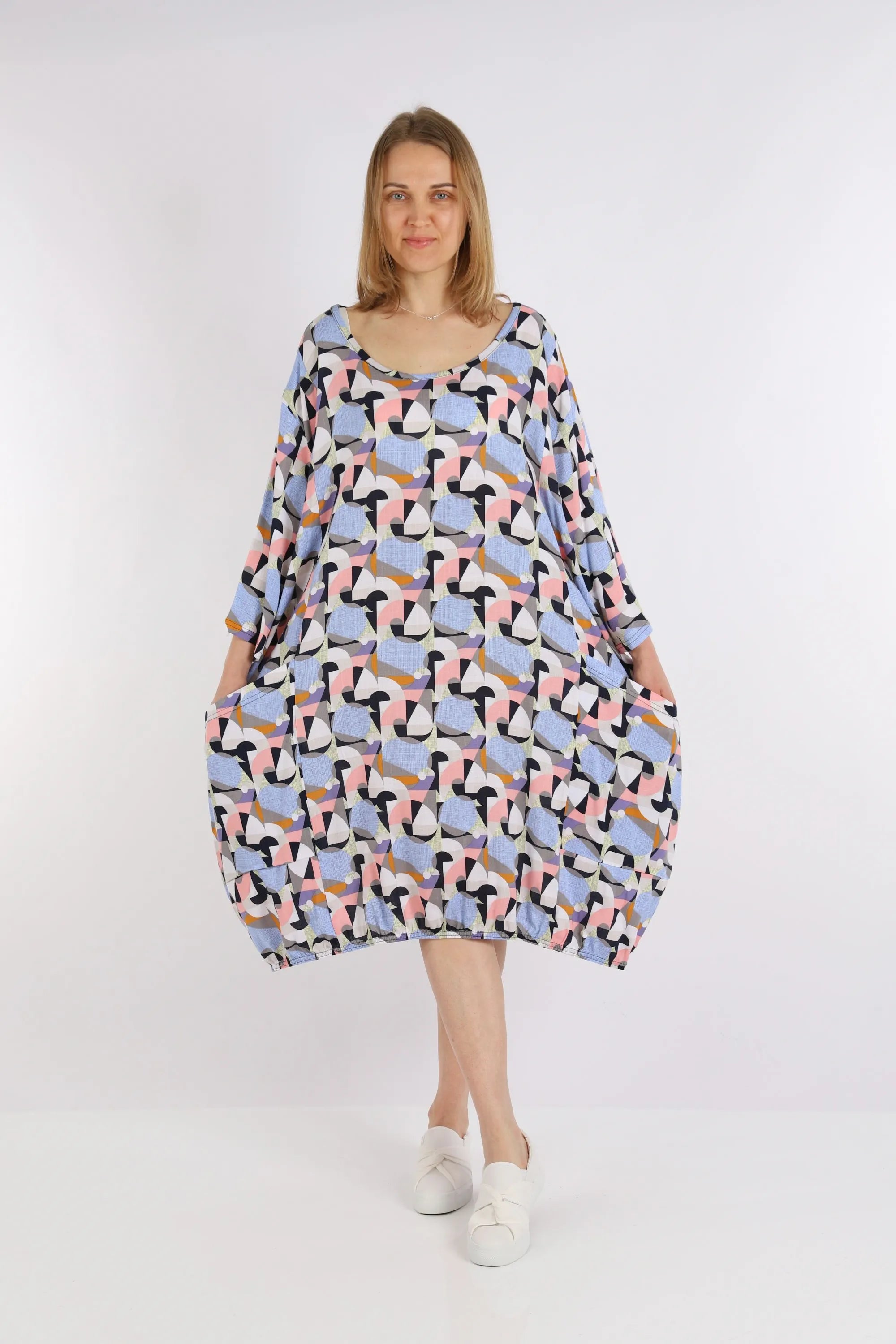 Ballonkleid von AKH Fashion aus Viskose, ausgefallene, zeitlose Lagenlook Mode