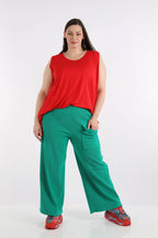  AKH Fashion Hose in gerader Form, aus Baumwolle, 1252.06907, Grün, Schick, Modern, Bequem