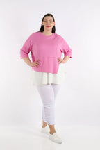 A-Form Shirt von AKH Fashion aus Viskose, ausgefallene, zeitlose Lagenlook Mode