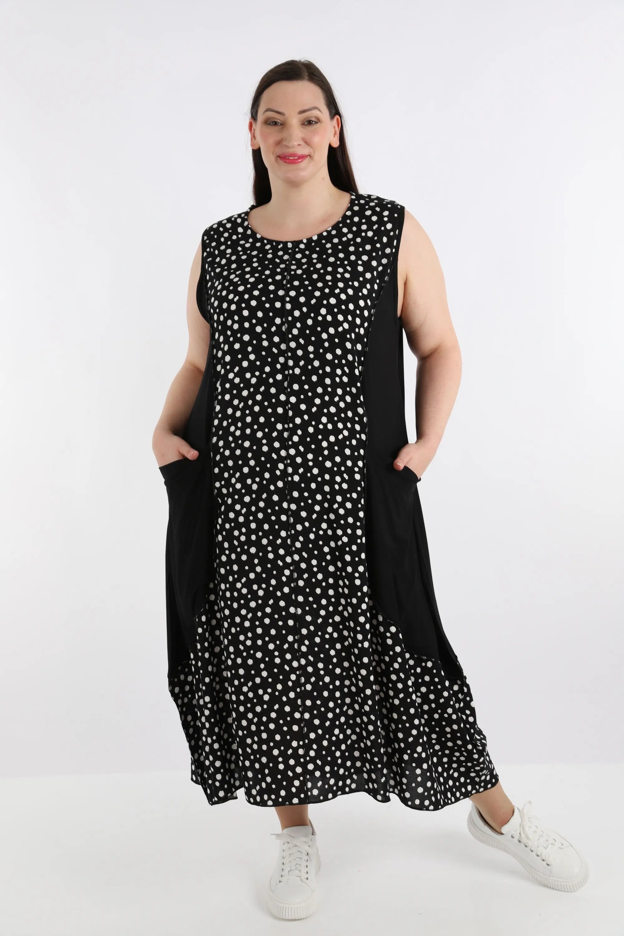 Ballonkleid von AKH Fashion aus Viskose, ausgefallene, zeitlose Lagenlook Mode