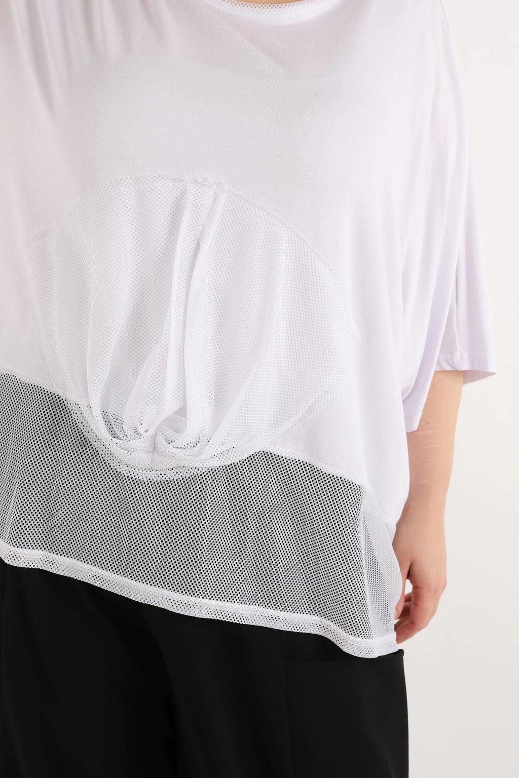  AKH Fashion Bigshirt in kastiger Form, aus Viskose, 1274.06921, Weiß, Schick, Modern, Bequem