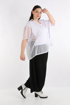  AKH Fashion Bigshirt in kastiger Form, aus Viskose, 1274.06921, Weiß, Schick, Modern, Bequem