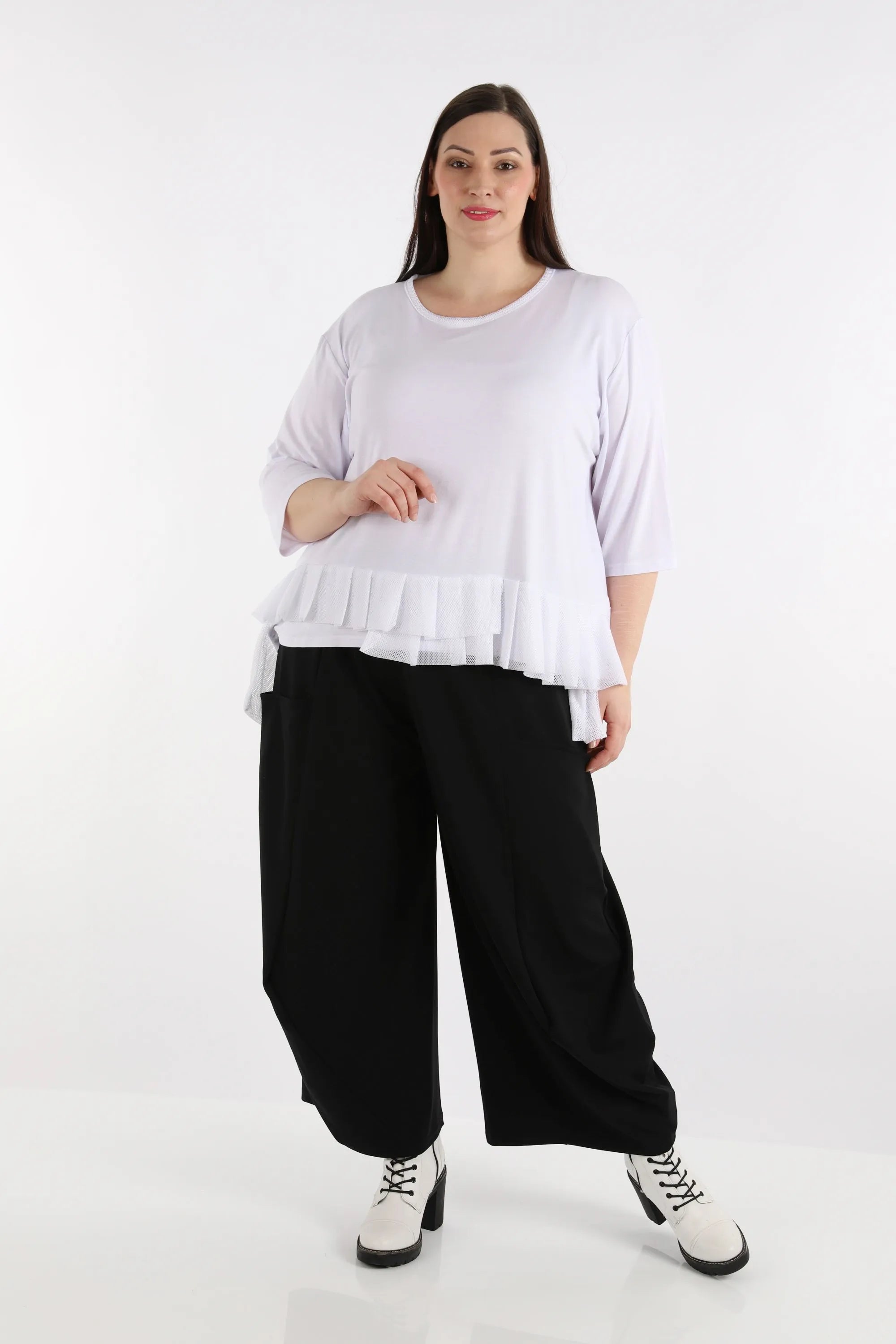  A-Form Shirt von AKH Fashion aus Viskose, 1274.06923, Weiß, Schick, Modern, Bequem