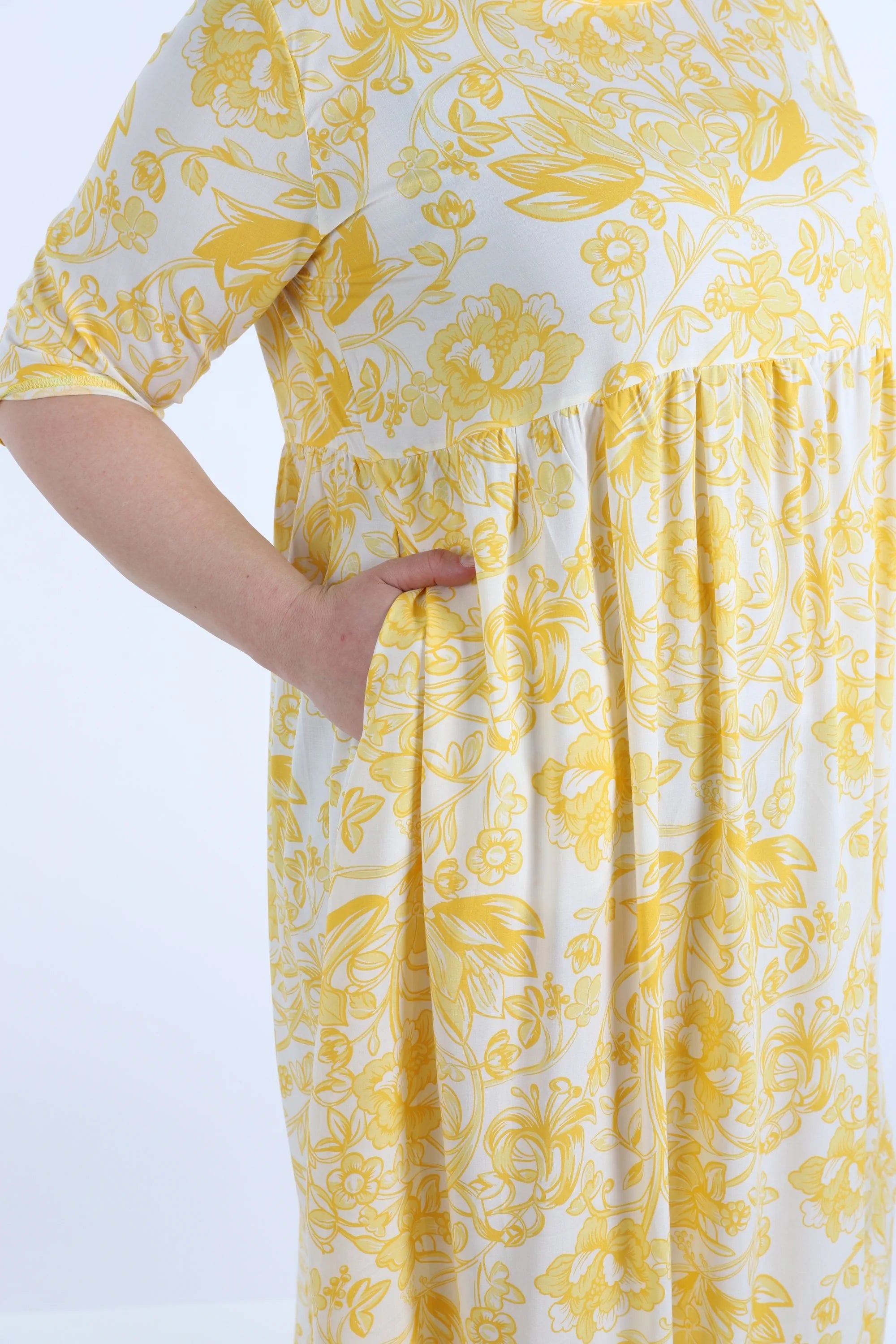 Ballonkleid von AKH Fashion aus Viskose, ausgefallene, zeitlose Lagenlook Mode