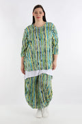 Shirt von AKH Fashion aus Viskose in Glocken-Form, ausgefallene Lagenlook Mode