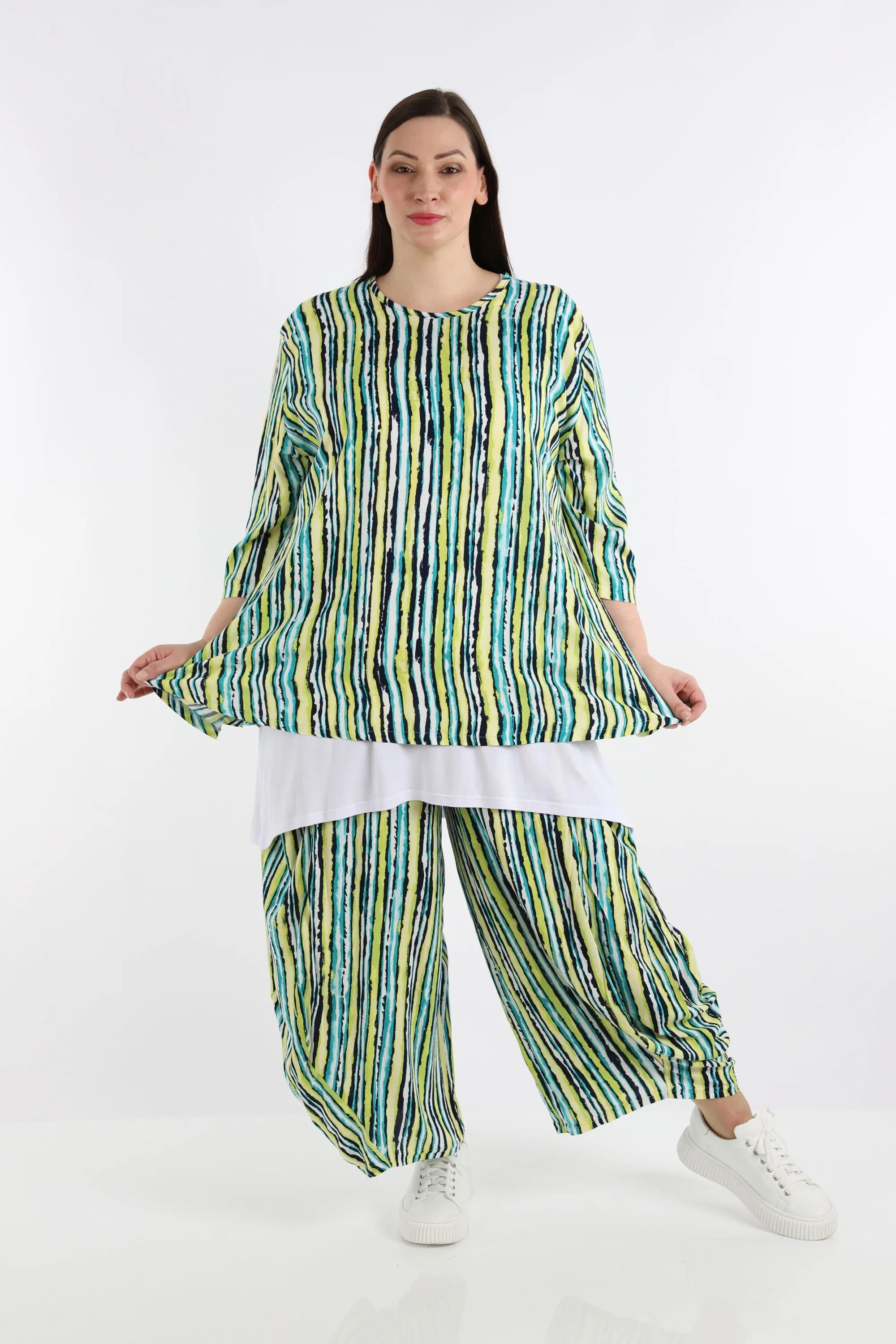 Shirt von AKH Fashion aus Viskose in Glocken-Form, ausgefallene Lagenlook Mode