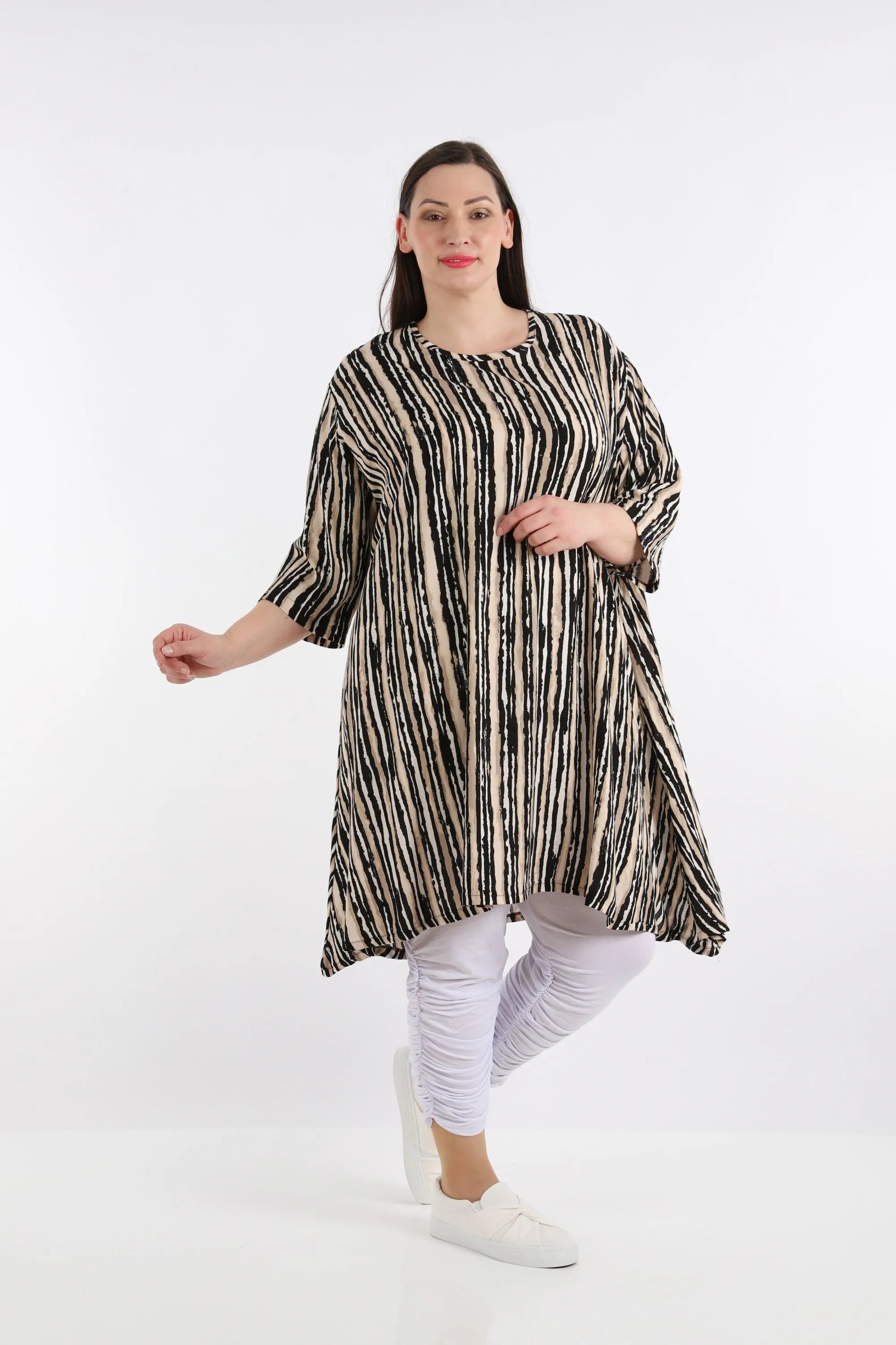 A-Form Shirt von AKH Fashion aus Viskose, ausgefallene, zeitlose Lagenlook Mode
