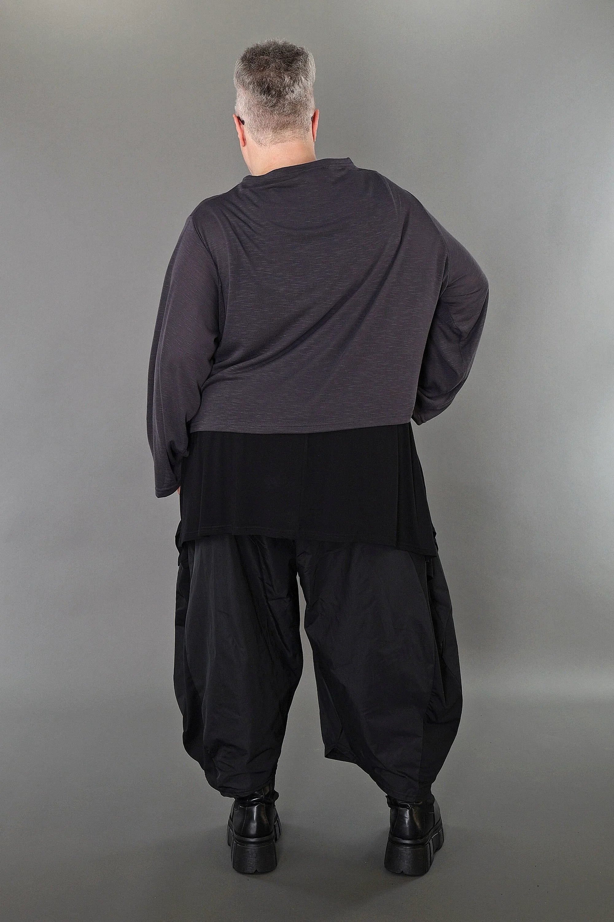  AKH Premium Jacke in gerader Form, aus Viskose, P1008.7006, Dunkelgrau, Ausgefallen