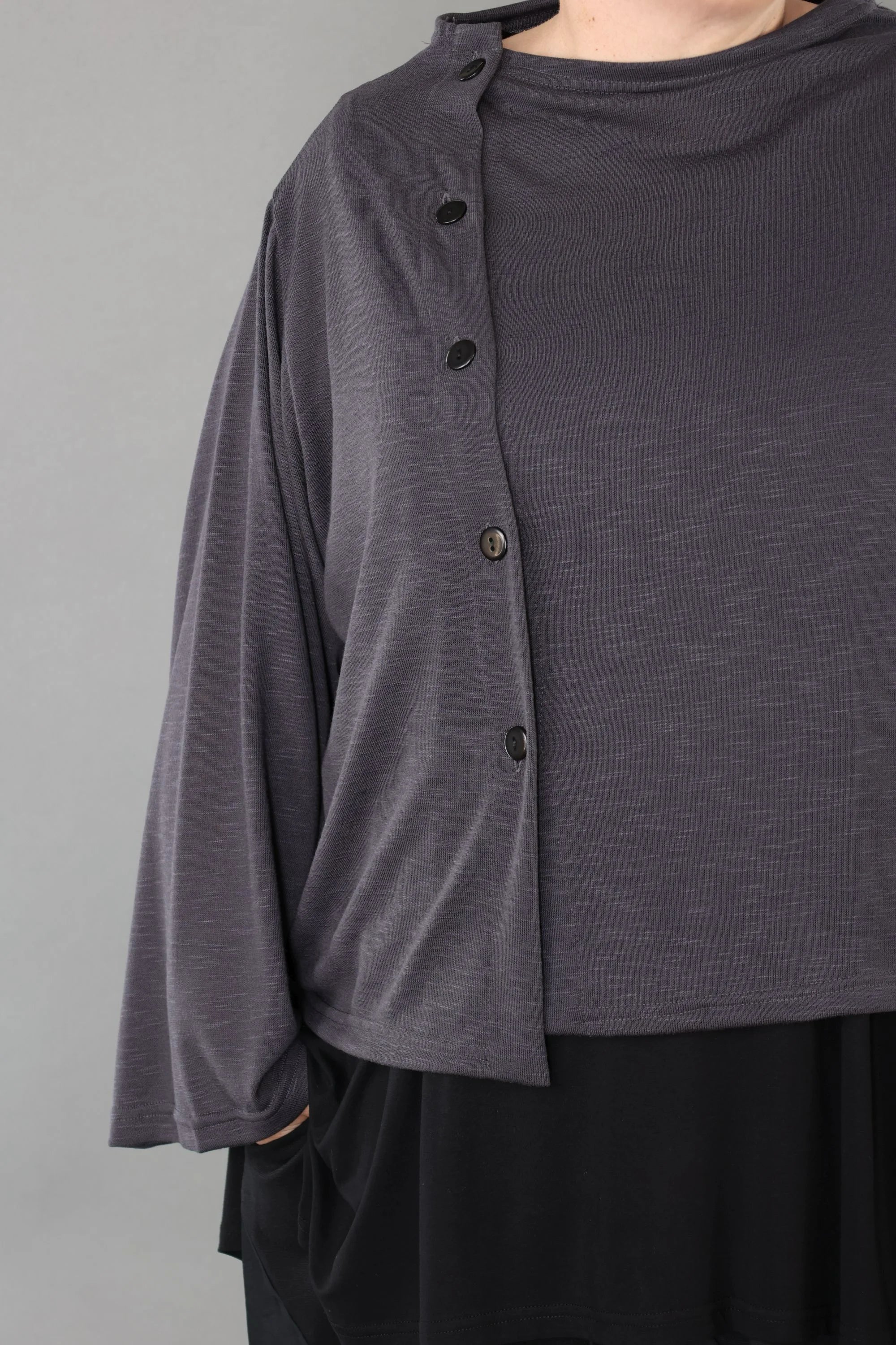  AKH Premium Jacke in gerader Form, aus Viskose, P1008.7006, Dunkelgrau, Ausgefallen