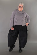  AKH Premium Jacke in gerader Form, aus Viskose, P1008.7006, Hellgrau, Ausgefallen, Zeitlos