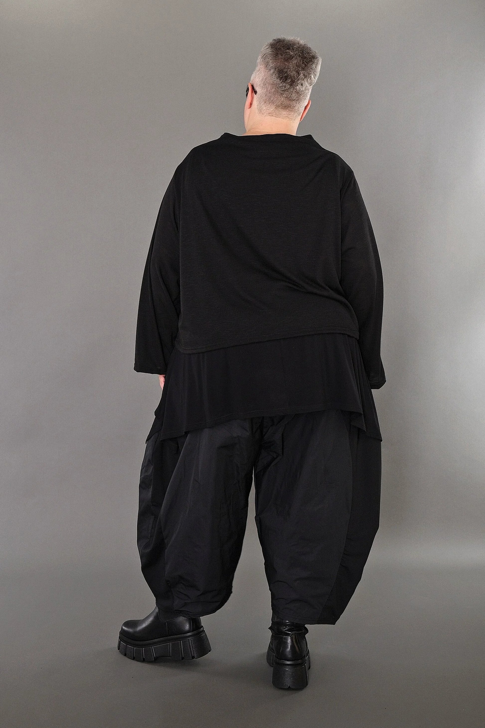  AKH Premium Jacke in gerader Form, aus Viskose, P1008.7006, Schwarz, Ausgefallen, Zeitlos
