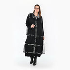  AKH Premium Bluse in gerader Form, aus Viskose, P1011.7136, Weiß/Grau, Kringel, Schick