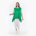  A-Form Top von AKH Fashion aus Viskose, 1233.03071, Grün, Schick, Modern, Bequem