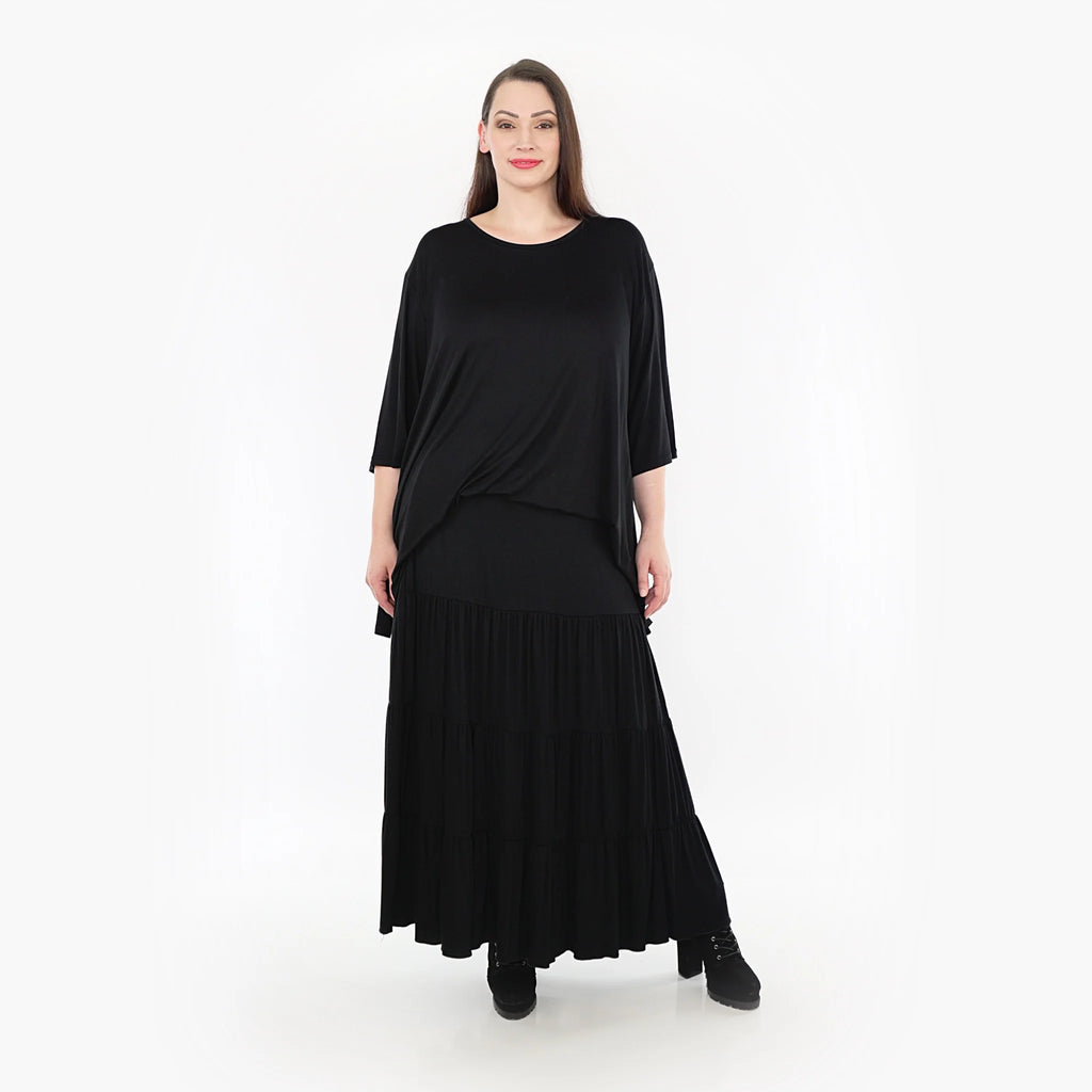  Ballonrock von AKH Fashion aus Viskose, 1233.06945, Schwarz, Schick, Modern, Bequem