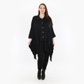  Zipfel Jacke von AKH Fashion aus Viskose, 1233.06991, Schwarz, Schick, Modern, Bequem