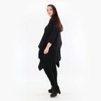  Zipfel Jacke von AKH Fashion aus Viskose, 1233.06991, Schwarz, Schick, Modern, Bequem
