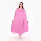  A-Form Kleid von AKH Fashion aus Viskose, 1273.01927, Pink-Weiß, Schick, Modern, Bequem