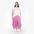  Ballonhose von AKH Fashion aus Viskose, 1273.08069, Pink-Weiß, Schick, Modern, Bequem
