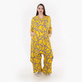  A-Form Jacke von AKH Fashion aus Viskose, 1317.06935, Gelb-Fliedergrau, Grafik, Schick