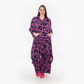  A-Form Jacke von AKH Fashion aus Viskose, 1317.06935, Marine-Fuchsia, Grafik, Schick