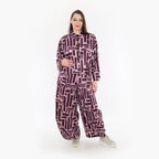  AKH Fashion Jacke in kastiger Form, aus Viskose, 1318.06929, Beere-Rosa, Schick, Modern